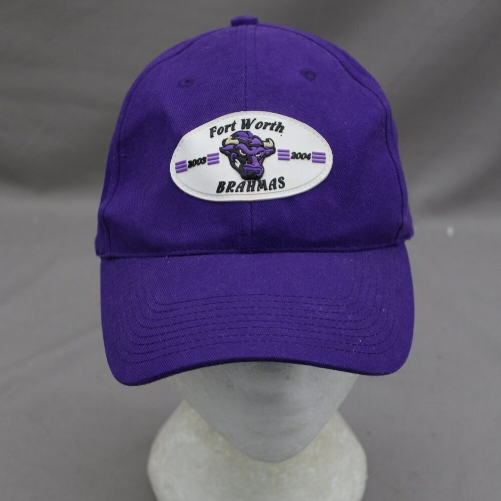 Minor League Hockey Hat - Fort Worth Brahmas Plastic Logo - Adult Gripback